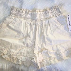 Linen mini shorts